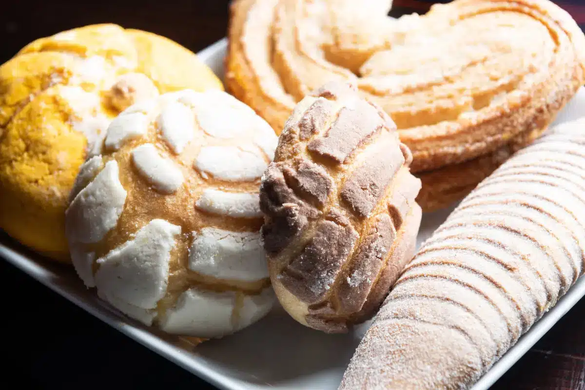 Fresh Conchas with shell patterns.