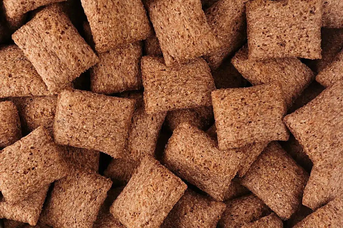 Homemade Cinnamon Toast Crunch in a bowl.