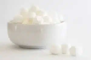 Pile of fluffy homemade marshmallows