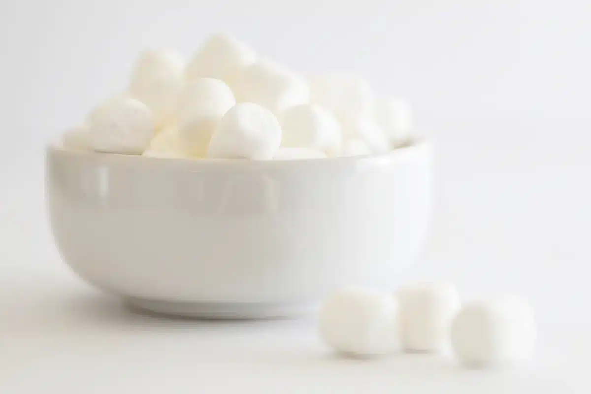 Pile of fluffy homemade marshmallows