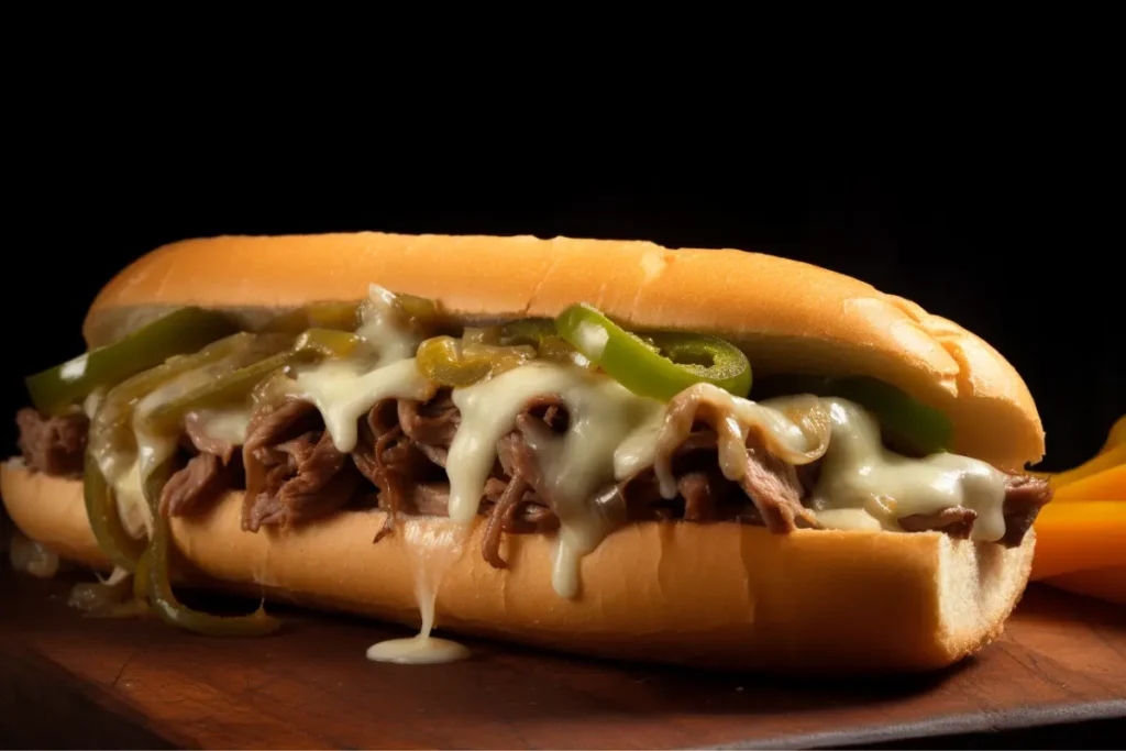  Chicken Philly Cheese Steak sandwich 