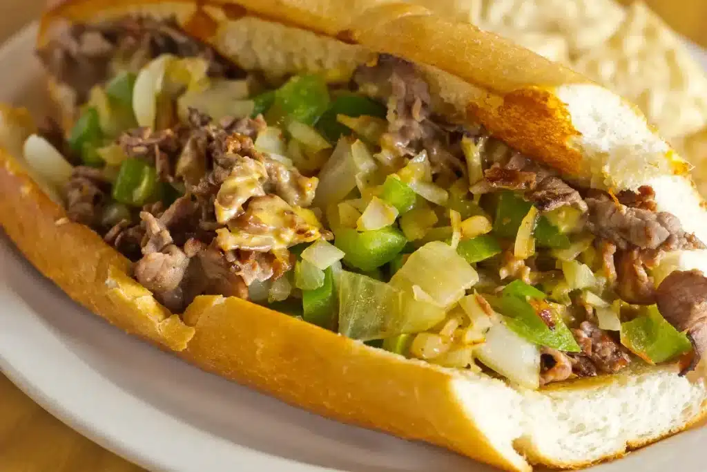  Chicken Philly Cheese Steak sandwich