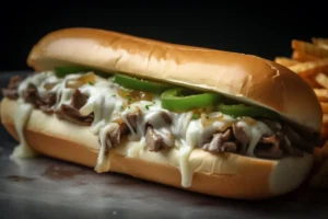 Chicken Philly Cheese Steak sandwich