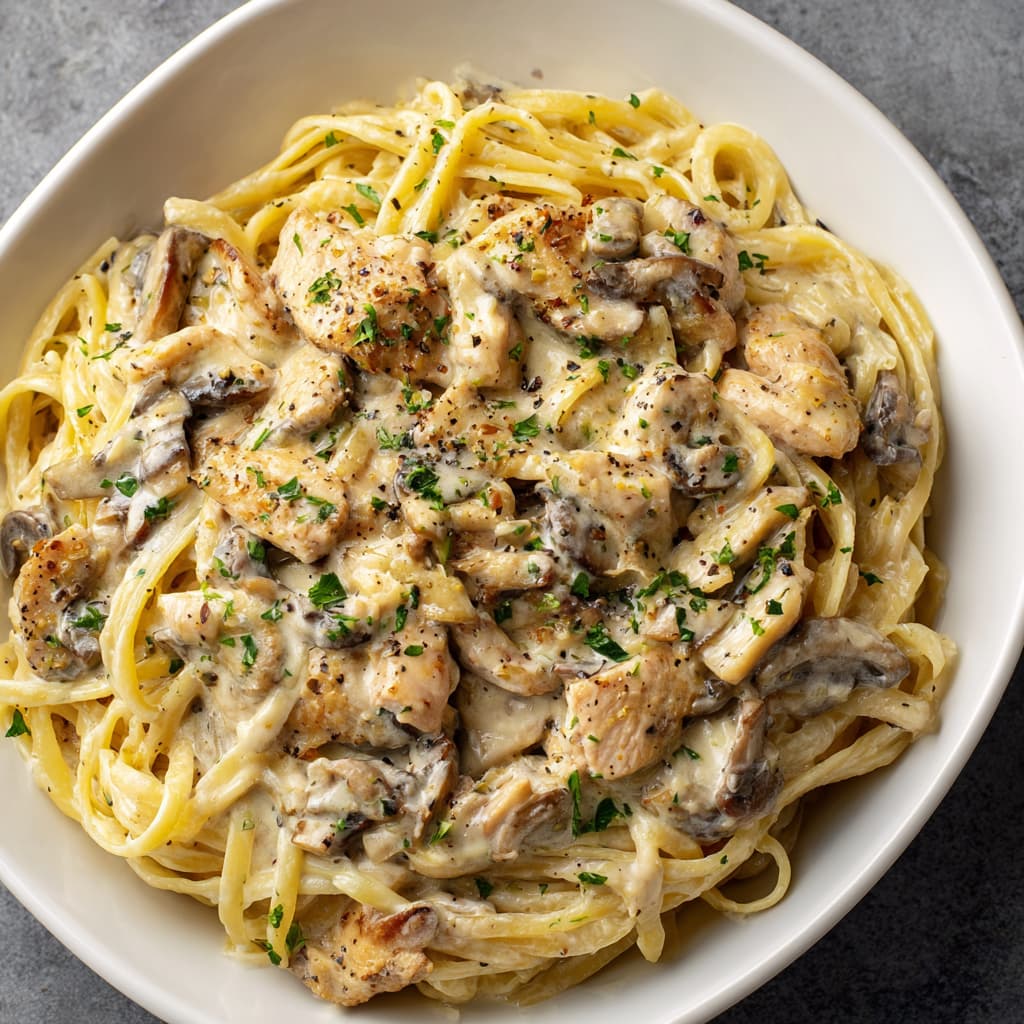 Creamy Chicken & Mushroom Dream Spaghetti: The Ultimate Comfort Food Bowl