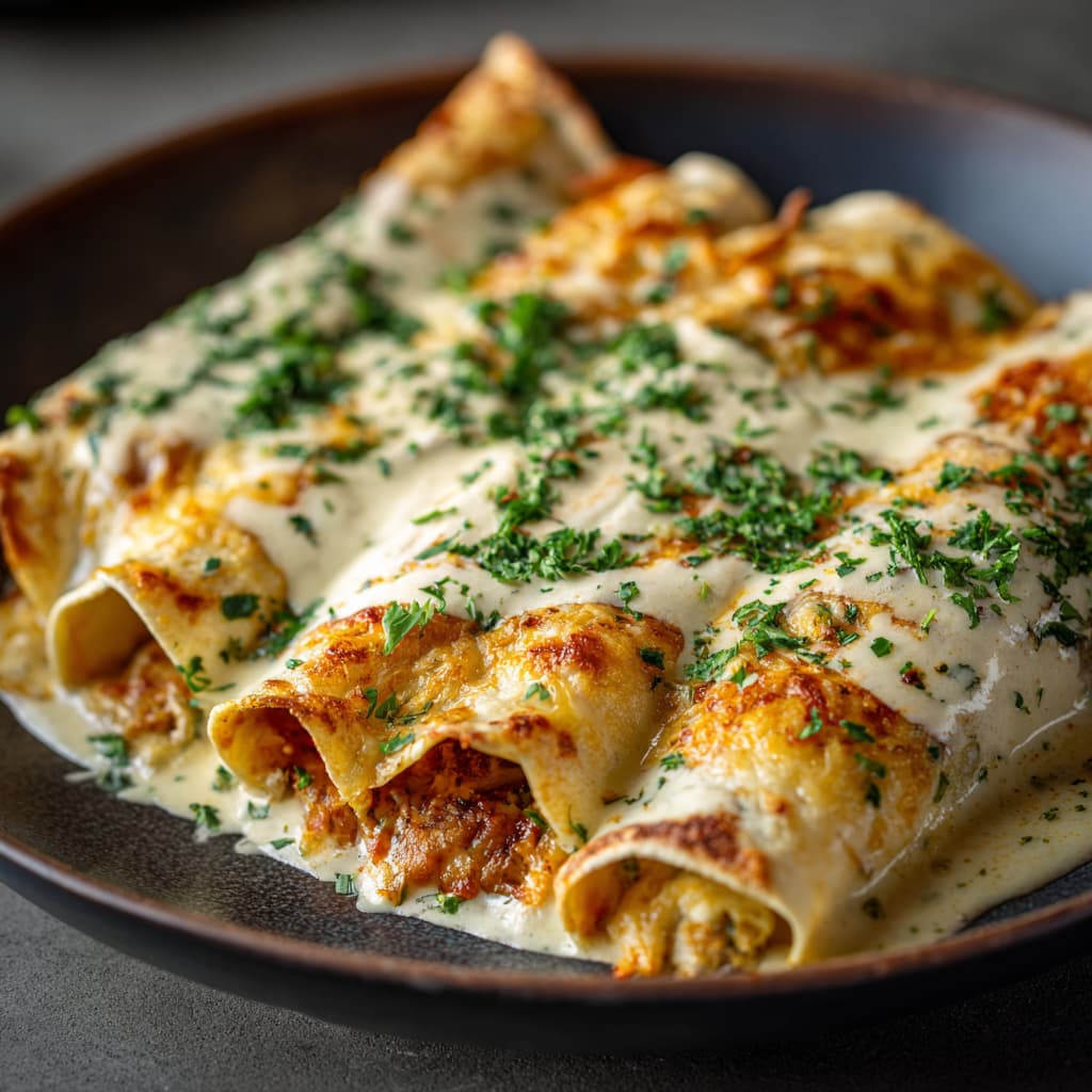 Creamy Chicken Enchiladas: A Comforting, Cheesy Mexican-Inspired Favorite