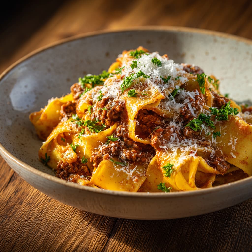 Creamy Calabrian Chili Pappardelle with Sausage & Fennel