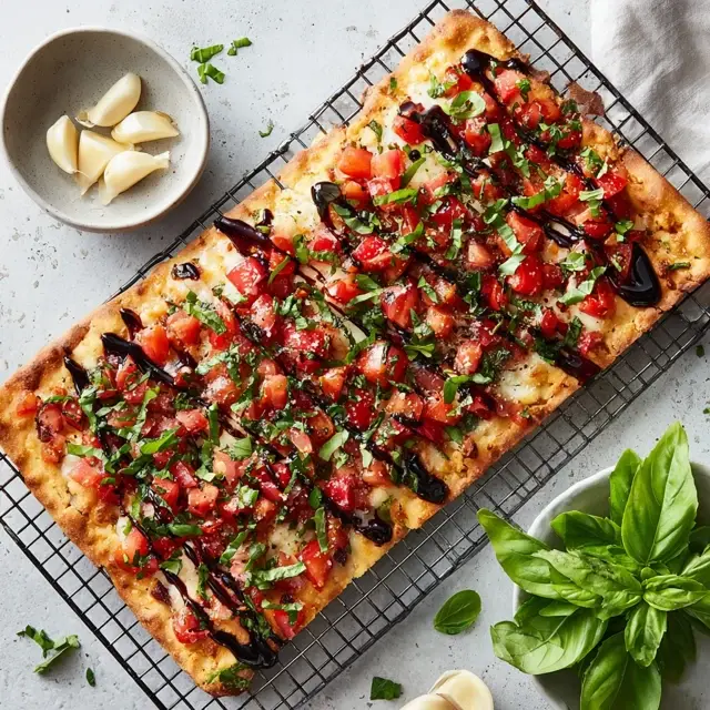 Best Bruschetta Flatbread Pizza Recipe