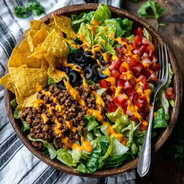 Zesty & Wholesome Vegetarian Taco Salad Recipe