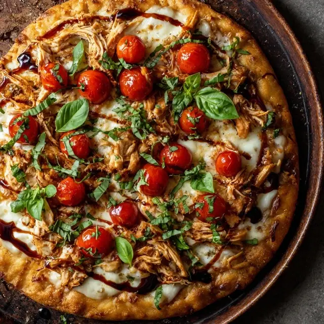 Chicken Caprese Flatbread: A Flavorful Twist on an Italian Classic
