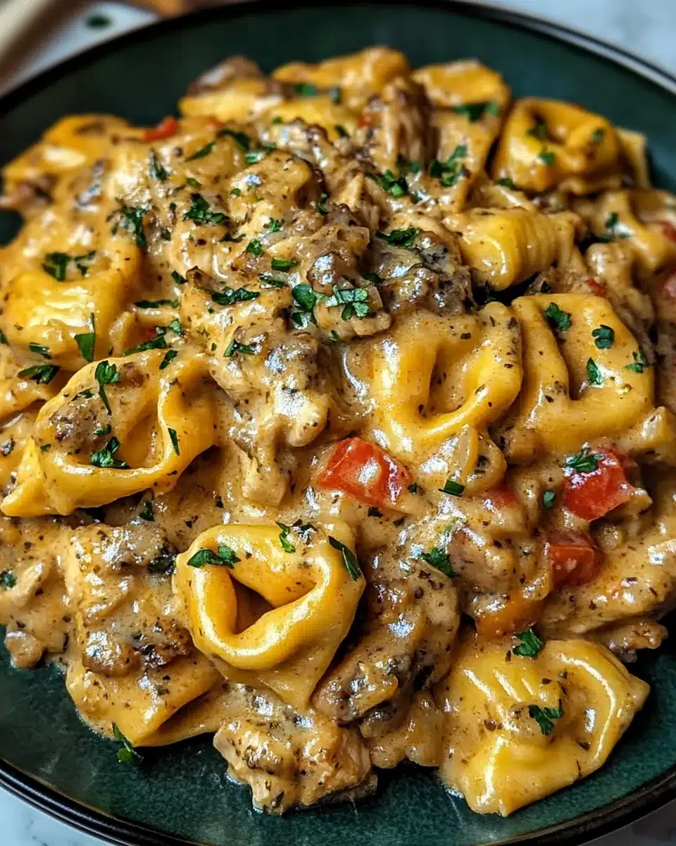 The Perfect Creamy Chicken Tortellini in Southern Garlic Gravy