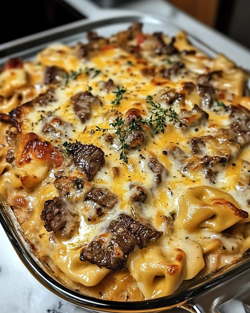 The Best Southern Creamed Chicken Tortellini with Roasted Garlic Sauce