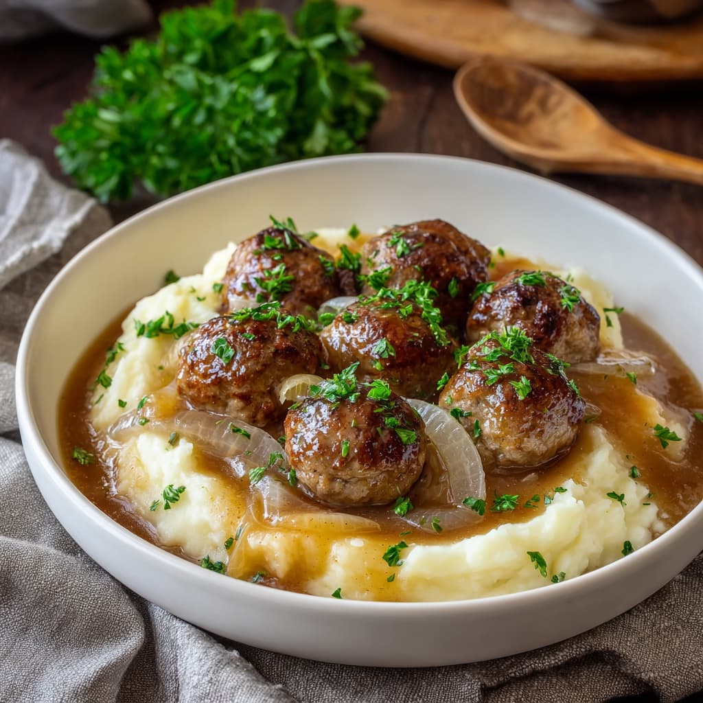 Keto-Friendly Salisbury Steak Meatballs: A Low-Carb Comfort Dish
