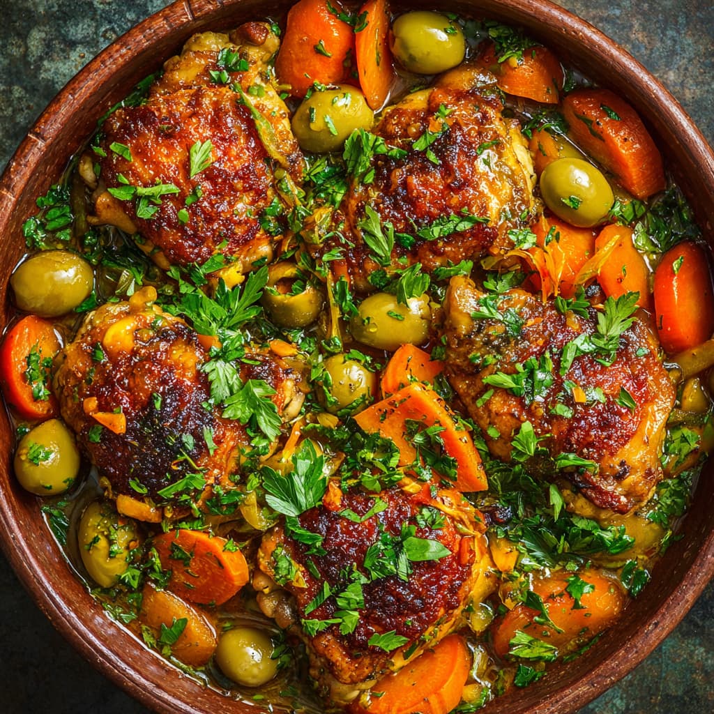 Moroccan Spiced Chicken Tagine: A Slow-Cooked Symphony of Flavor and Fragrance