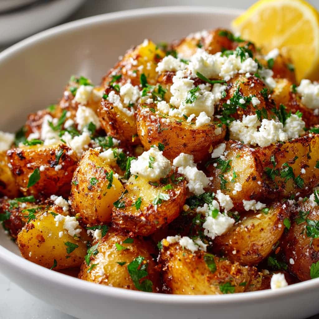 Baked Feta Potatoes: Creamy, Crispy, and Packed with Flavor