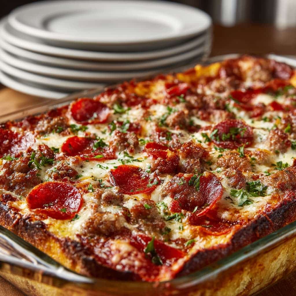 Meat Lovers Pizza Casserole: The Ultimate Comfort Dish for Pizza Fans
