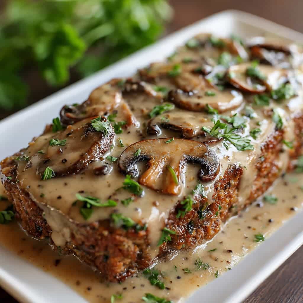 Meatloaf with Mushroom Gravy: Classic Comfort Food with a Savory Twist