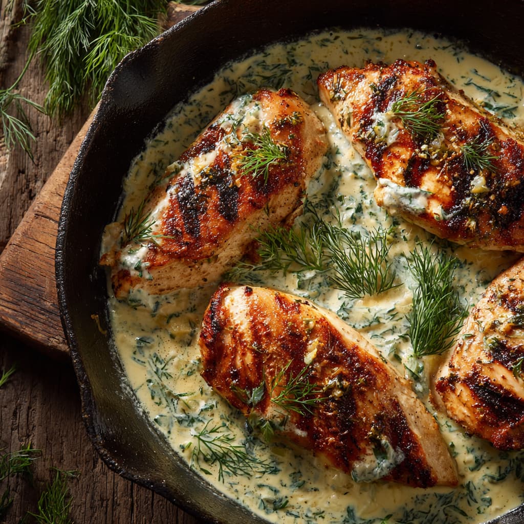 Creamy Dill Chicken: A Fresh and Comforting One-Pan Dinner