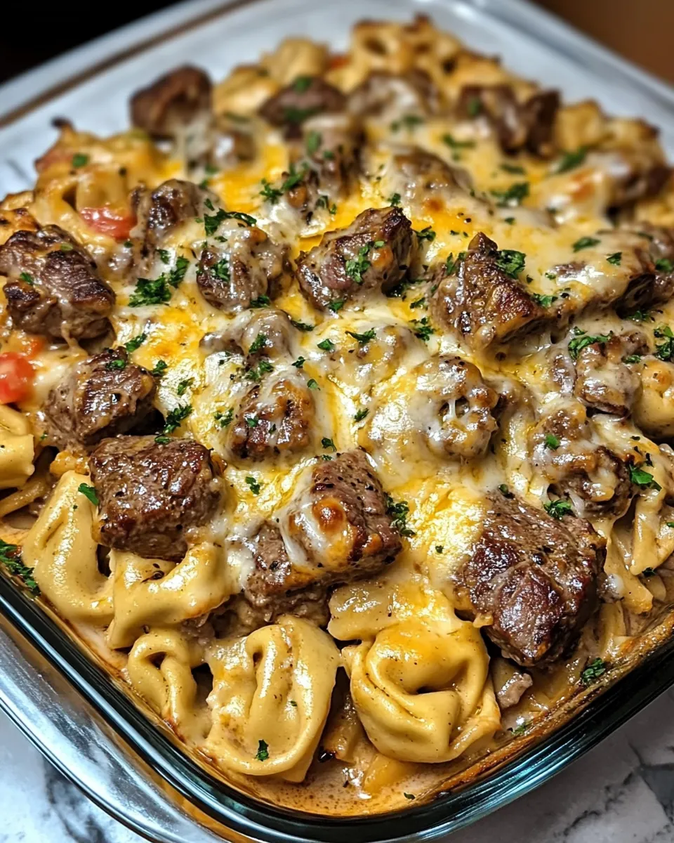 The Best Steak Bites & Creamy Three-Cheese Tortellini Recipe