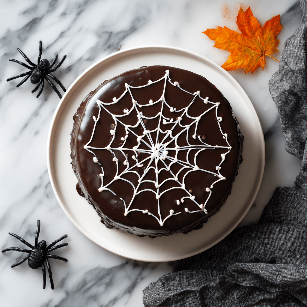 Spiderweb Chocolate Cake: A Spooktacular Halloween Dessert