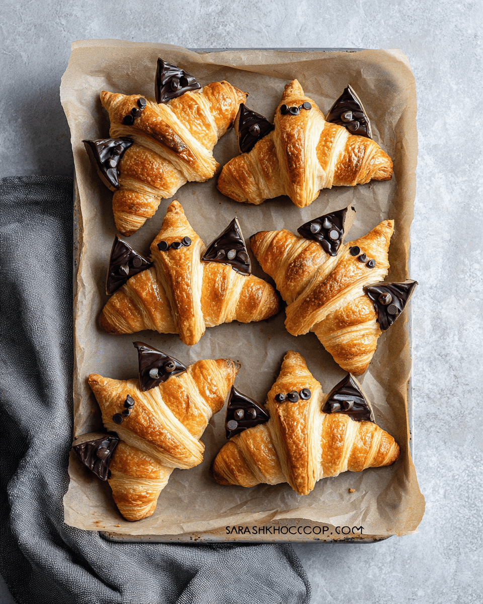 Bat Wing Chocolate Croissants: A Wickedly Delicious Halloween Pastry
