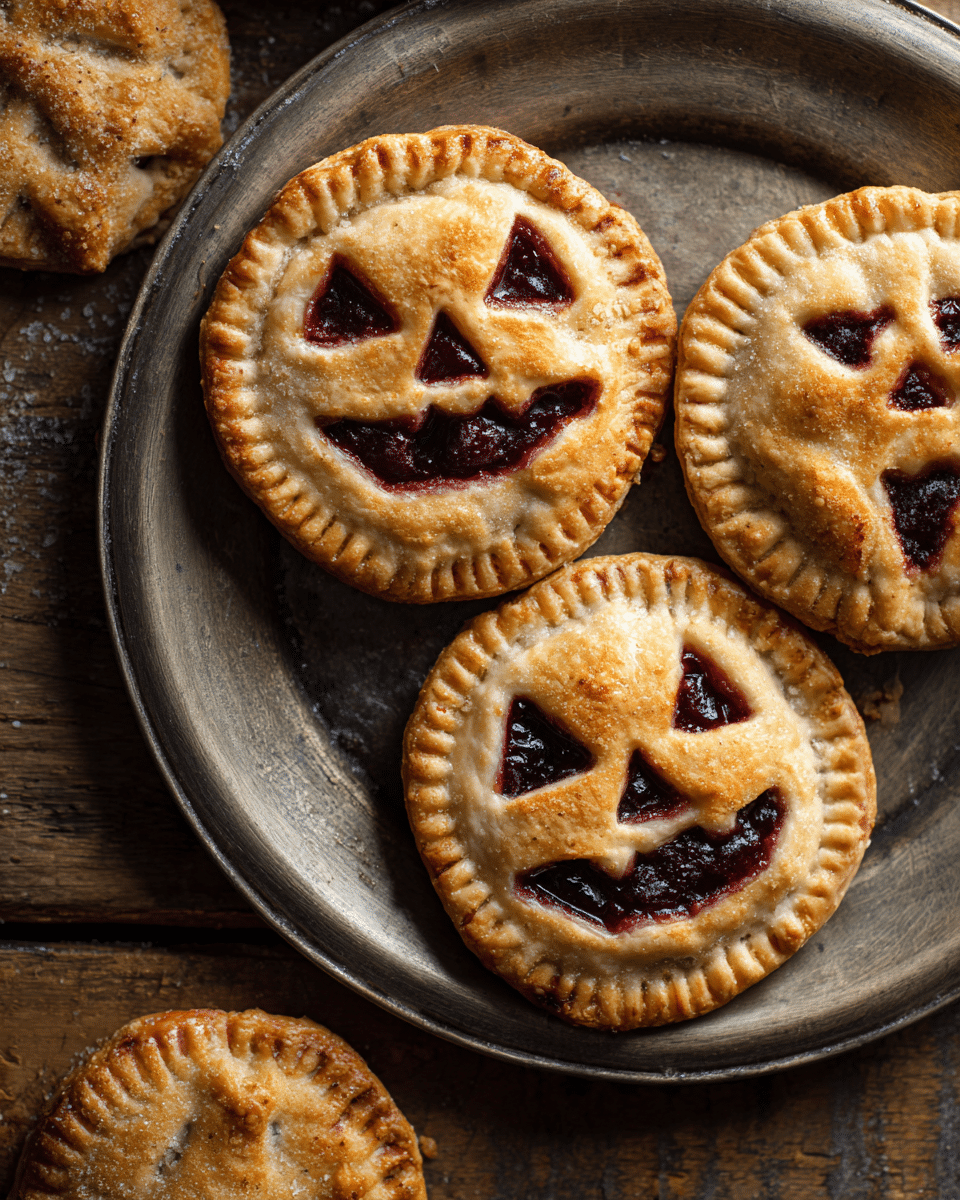 Jack-O’-Lantern Hand Pies: A Flaky & Festive Halloween Treat