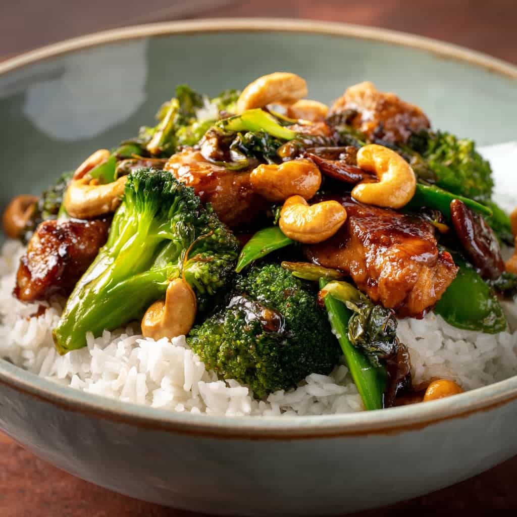 Ultimate Cashew Chicken Stir-Fry with Peppers & Rice