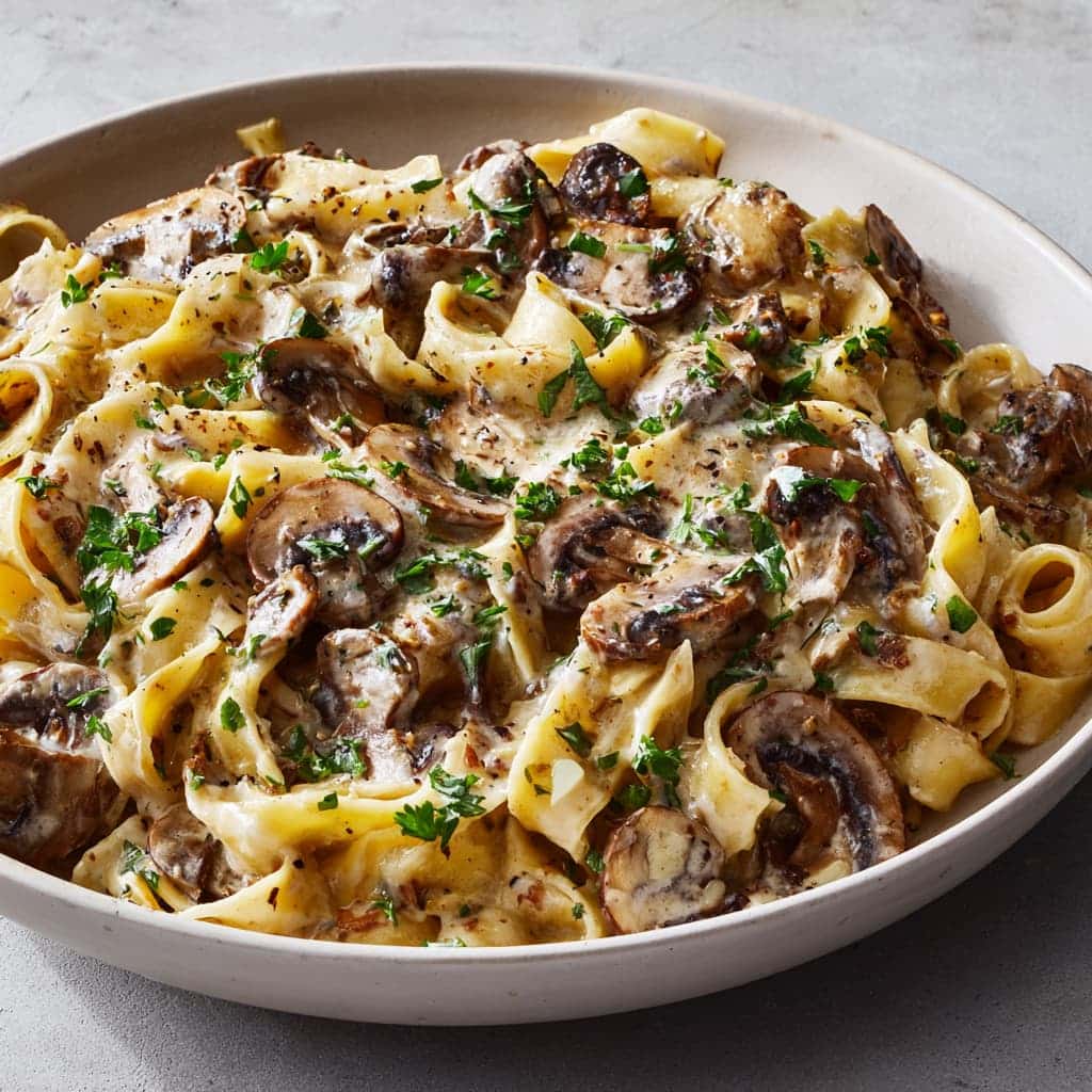 Creamy Mushroom Pasta Recipe