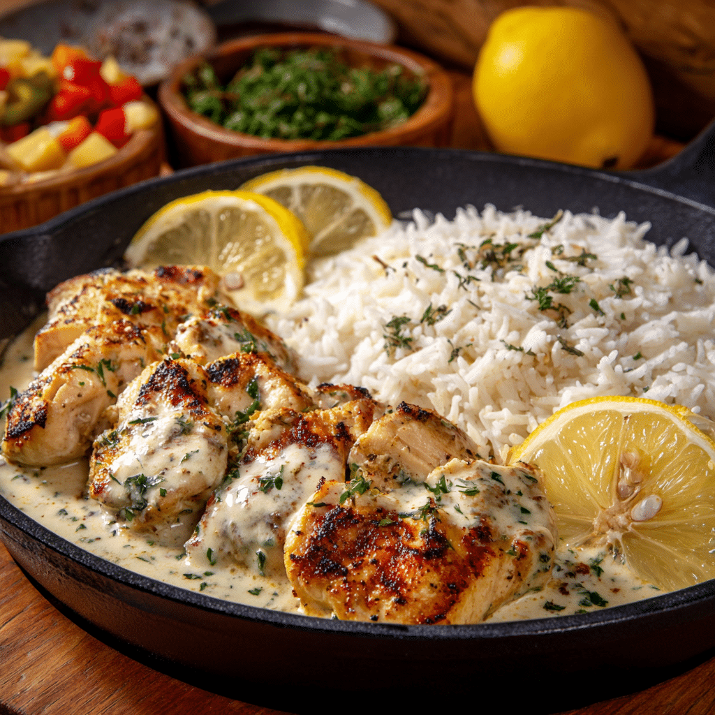 Sunshine Lemon Garlic Chicken & Rice: A Bright and Flavorful One-Pan Dinner