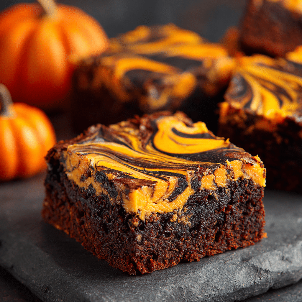 Halloween Cream Cheese Swirl Brownies: A Spooky-Sweet Treat for Fall Nights