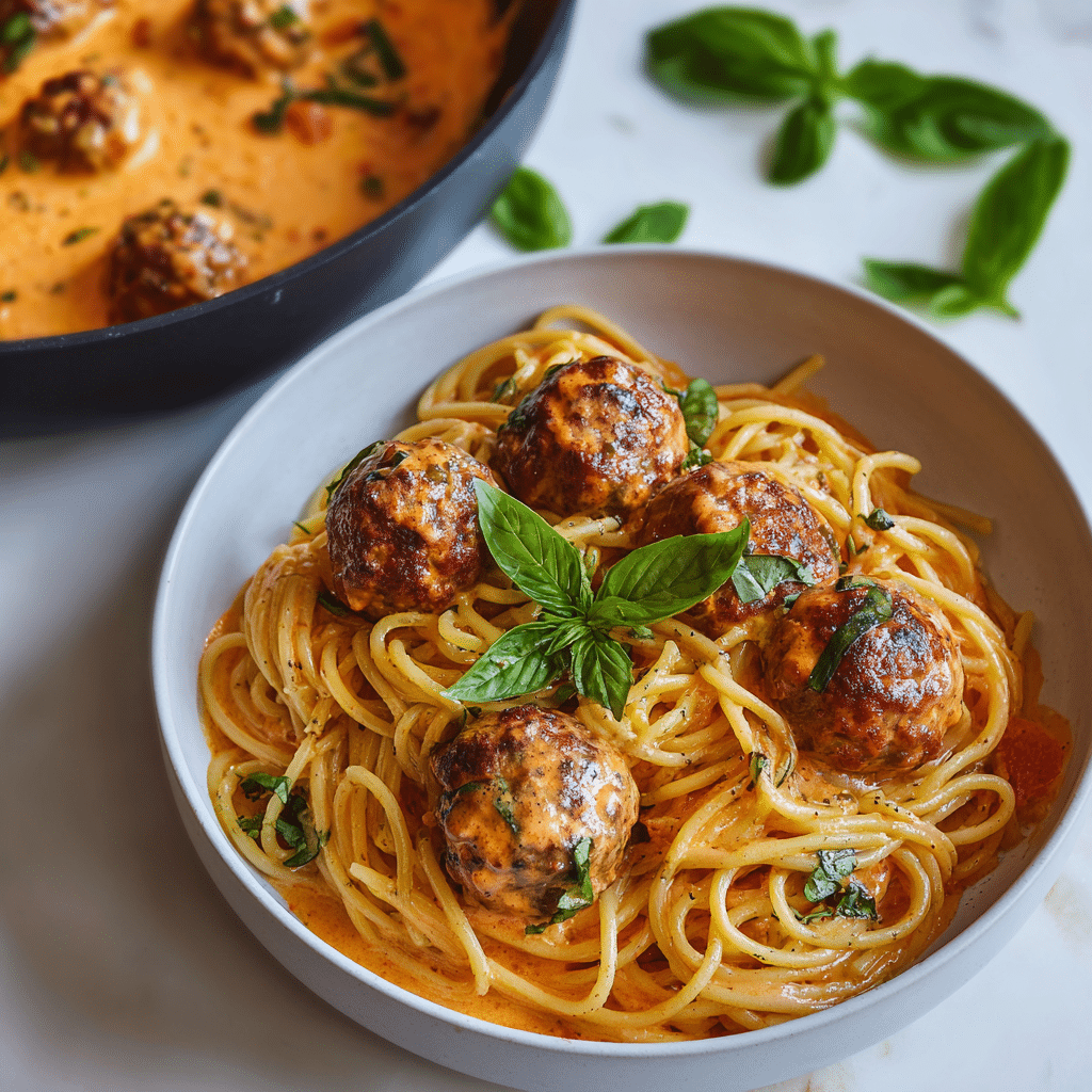 Creamy Spaghetti & Meatballs: A Comfort Food Classic with a Luscious Twist