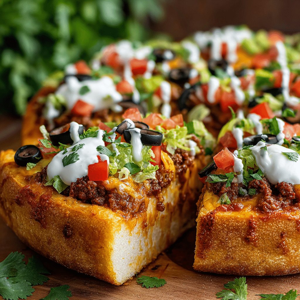 Bold Taco Pizza – Spicy, Cheesy, and Loaded with Flavor