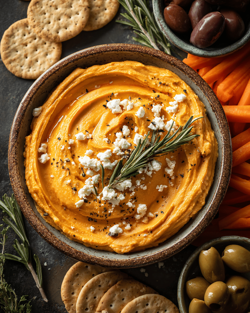 Pumpkin Whipped Feta Dip (Creamy, Savory & Perfect for Fall)
