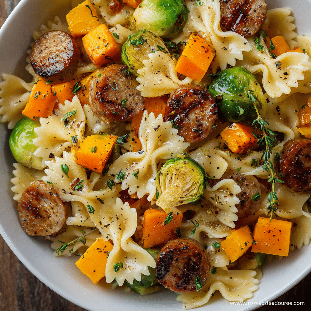 Delicious Autumn Sausage Pasta Squash (Cozy, Creamy & One-Pan Comfort)