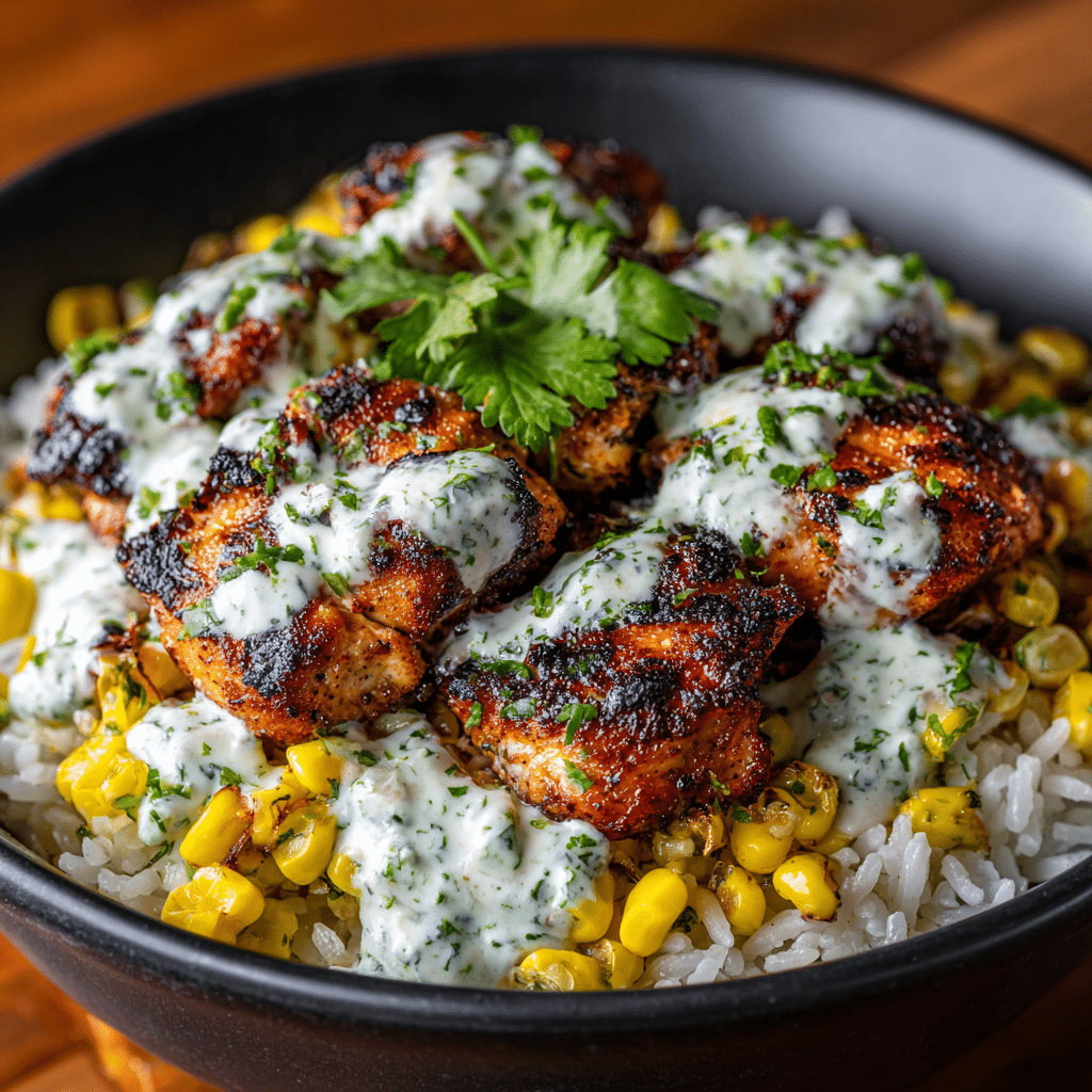Easy Street Corn Chicken Rice Bowl Recipe (Zesty, Creamy & Meal-Prep Friendly)