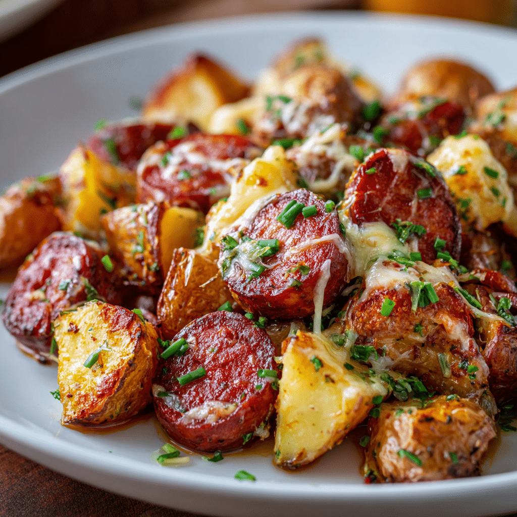 Cheesy Ranch Potatoes with Sausage (One-Pan, Crowd-Pleasing Comfort)