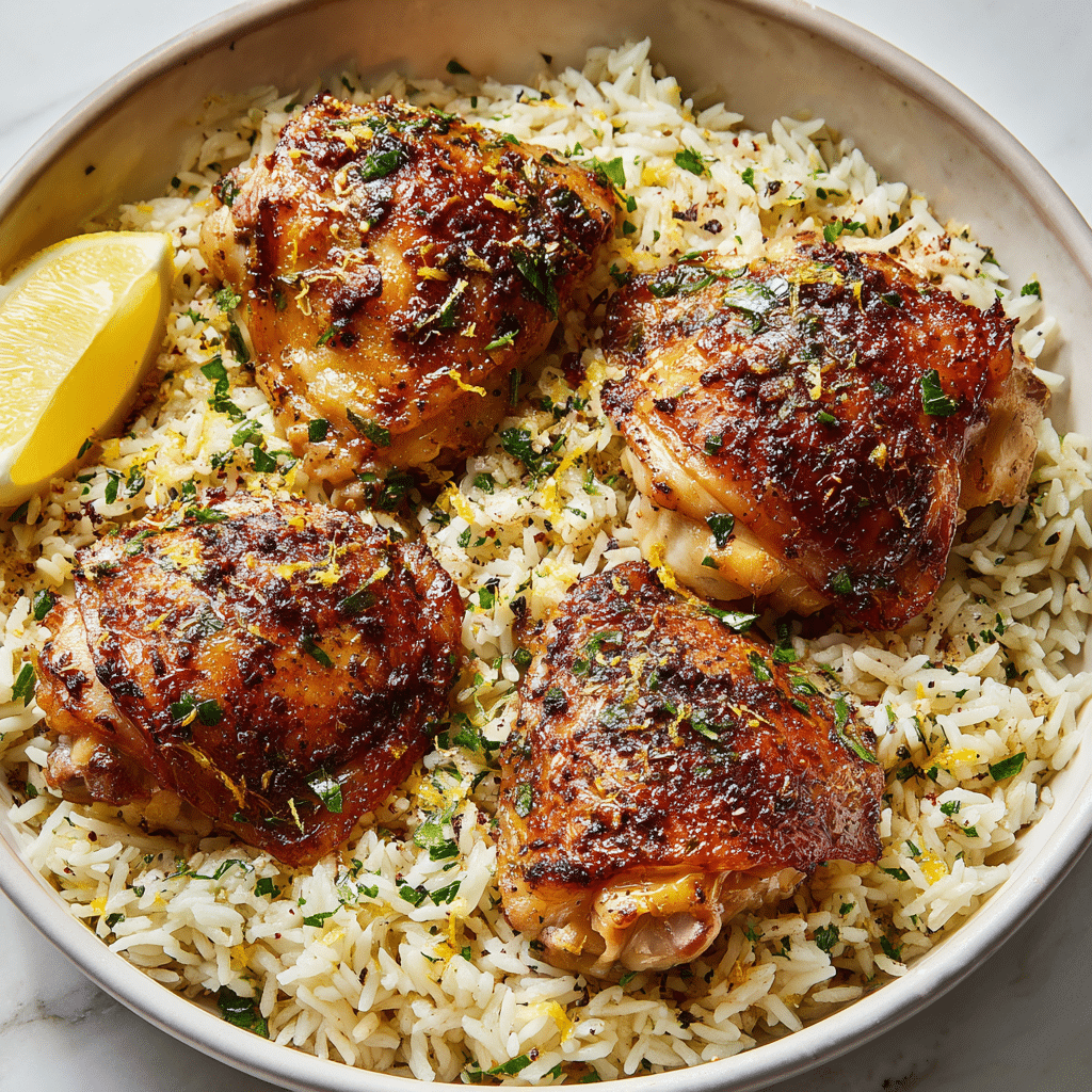 Slow Cooker Lemon Herb Chicken and Rice: Comforting, Zesty & One-Pot Magic
