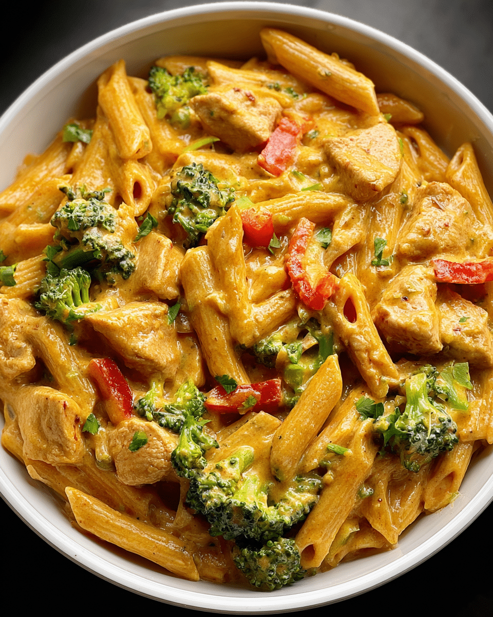 Creamy Cajun Chicken Pasta with Broccoli & Bell Peppers – Bold, Comforting & Weeknight Ready