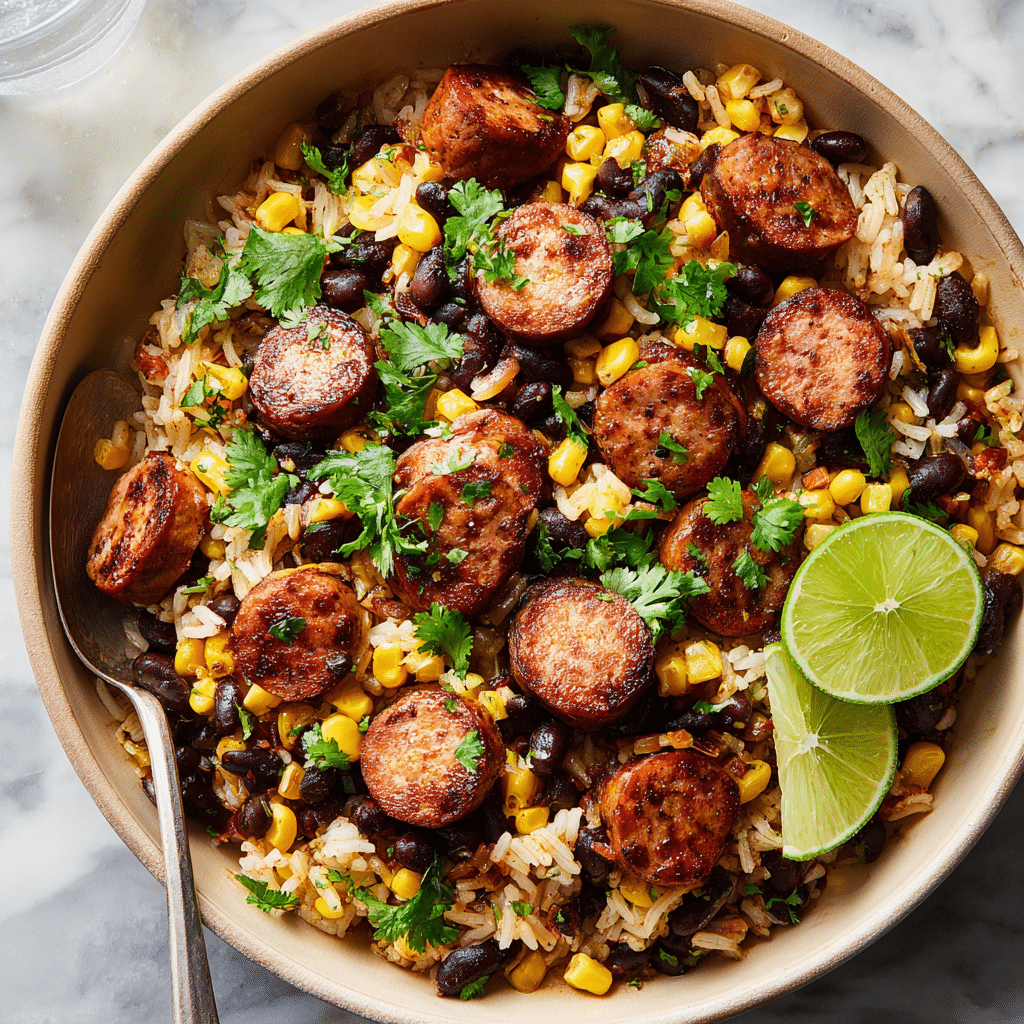 Black Beans and Rice with Sausage – A Hearty One-Pot Classic