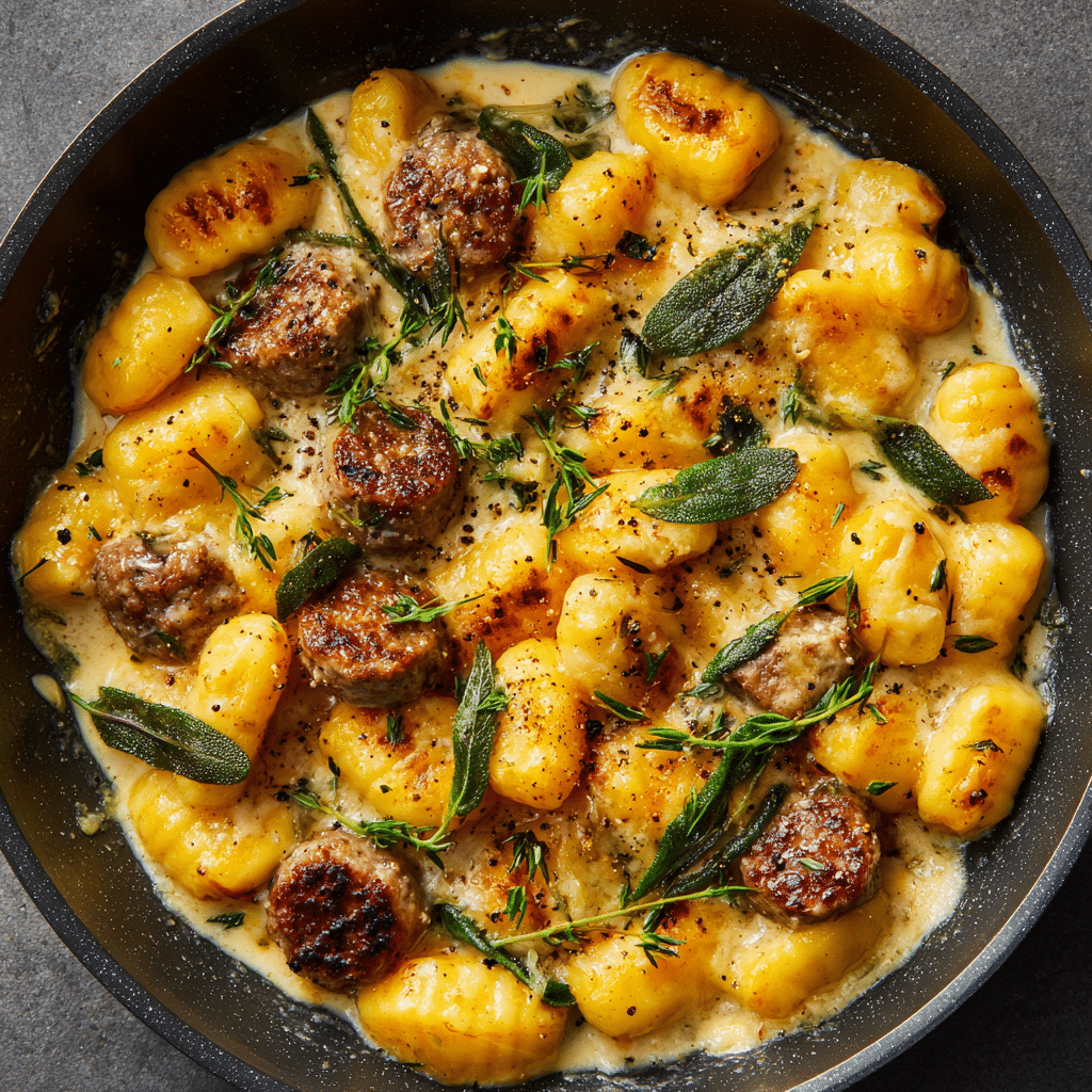 Creamy Butternut Squash Gnocchi with Sausage – Cozy, Comforting & Full of Fall Flavor