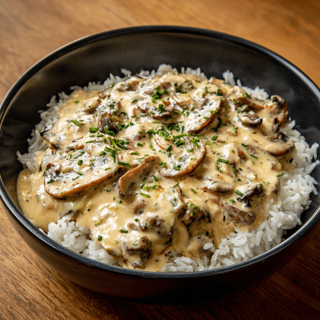 Creamy Mushroom Chicken with Garlic and Herbs: One-Pan Comfort Elegance