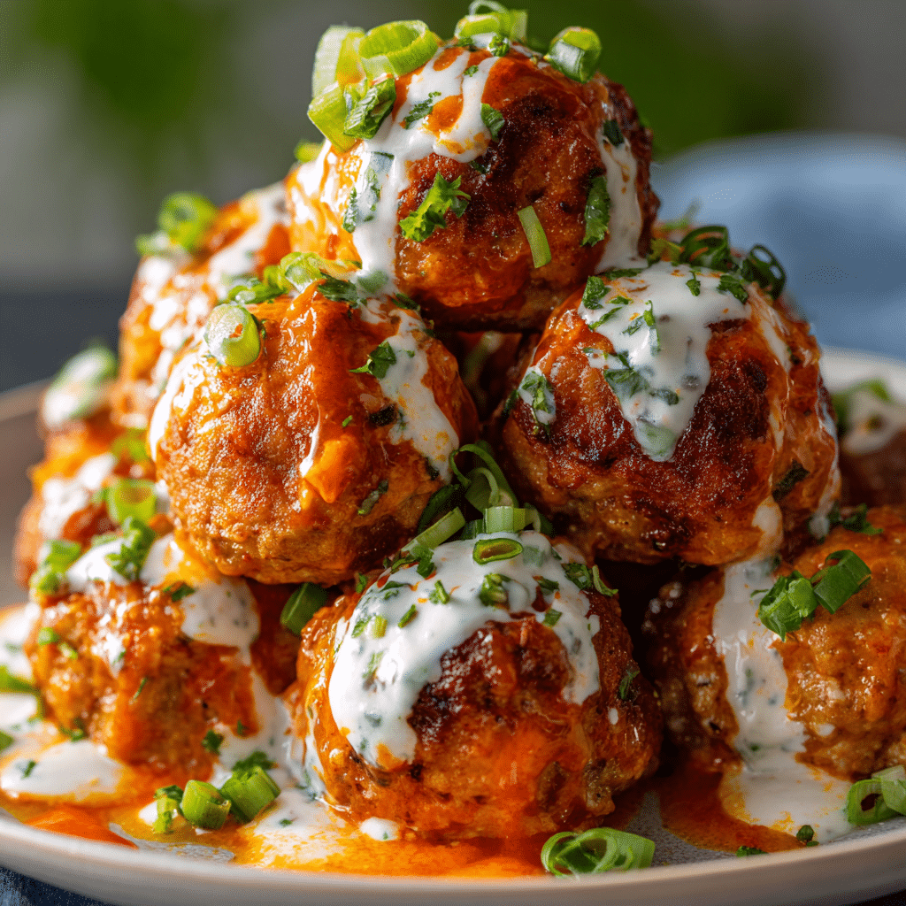 Irresistible Buffalo Chicken Meatball Bites (Easy, Bold & Perfect for Parties)