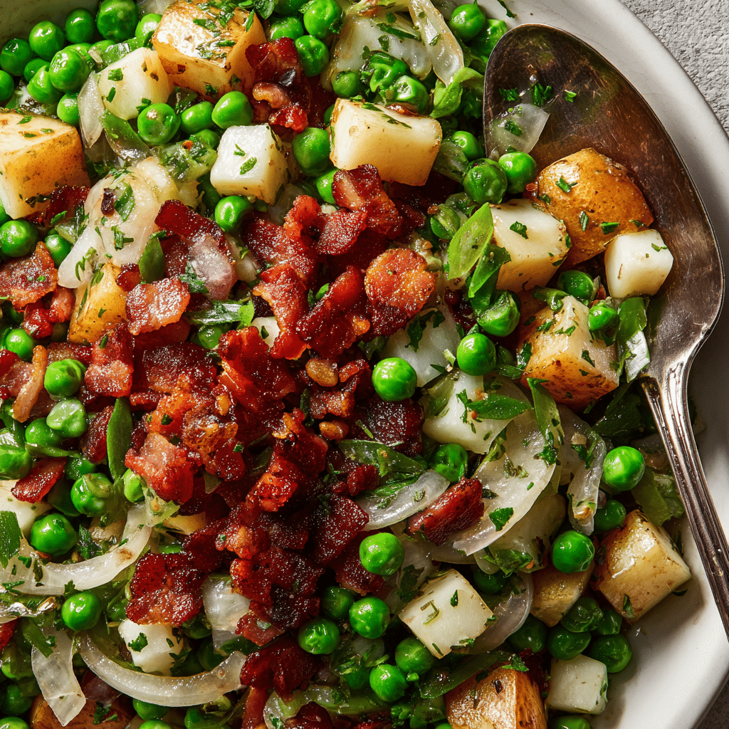Thanksgiving Peas with Butter, Onion & Herbs – A Simple Side Dish That Shines