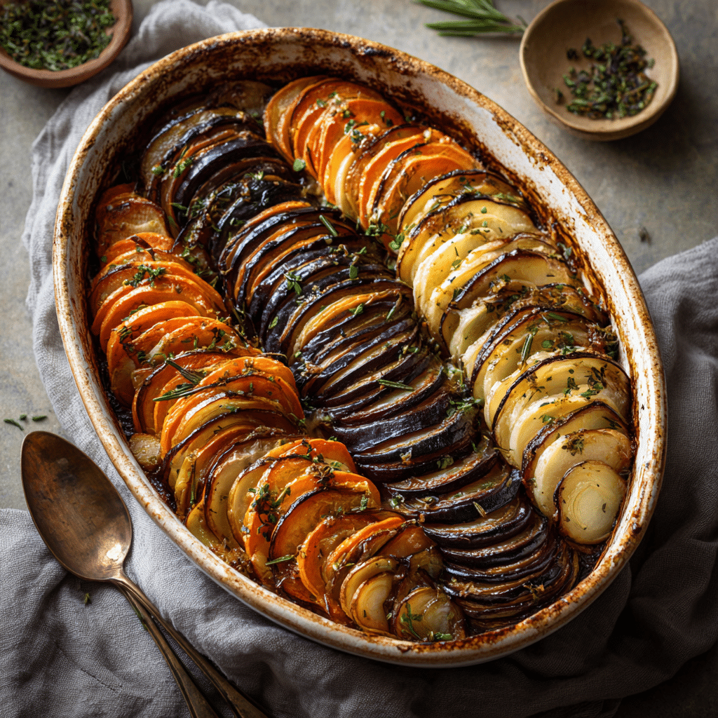 Cheesy Root Vegetable Gratin (Creamy, Golden & Crowd-Pleasing)