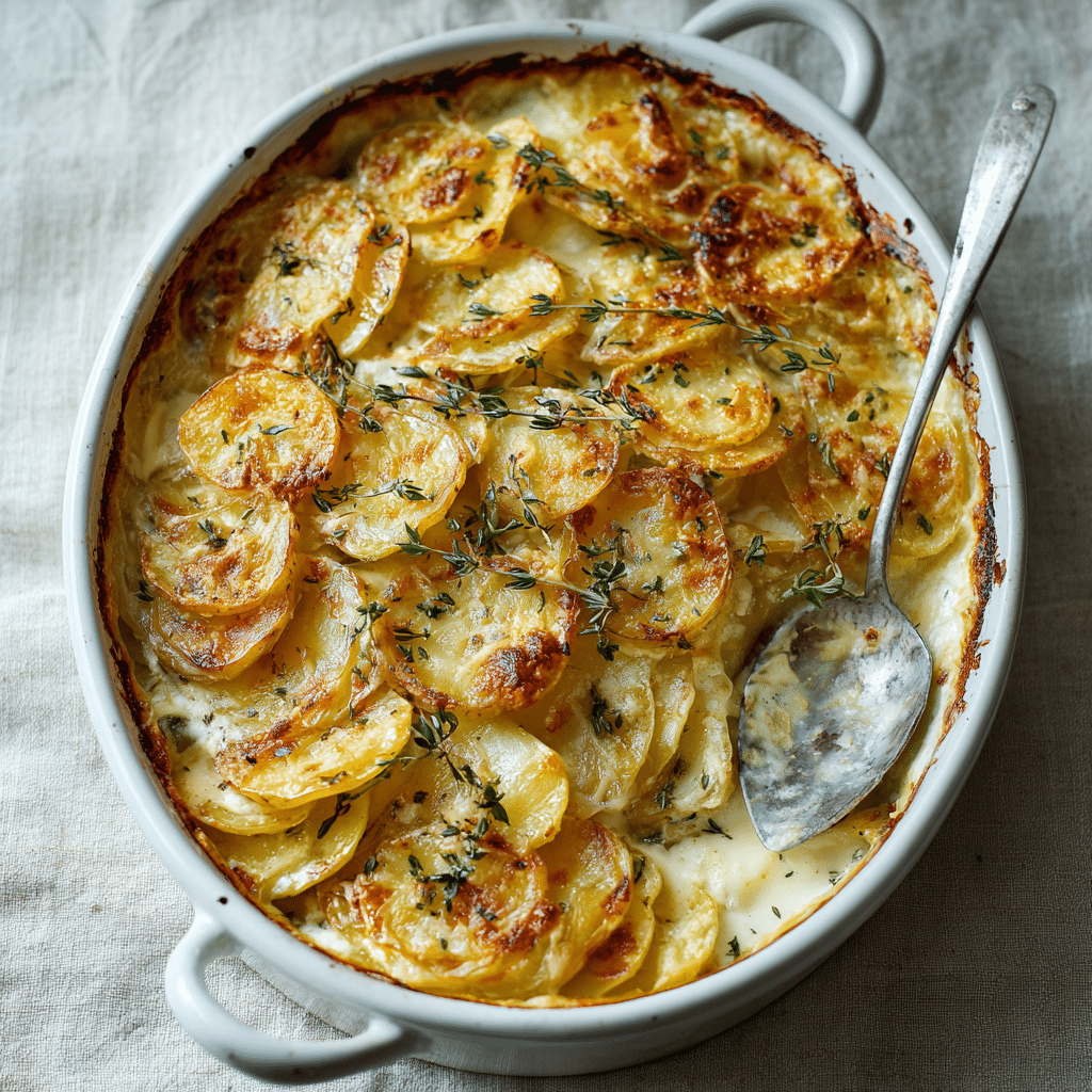 Parmesan Scalloped Potatoes – Creamy, Cheesy, and Irresistibly Comforting