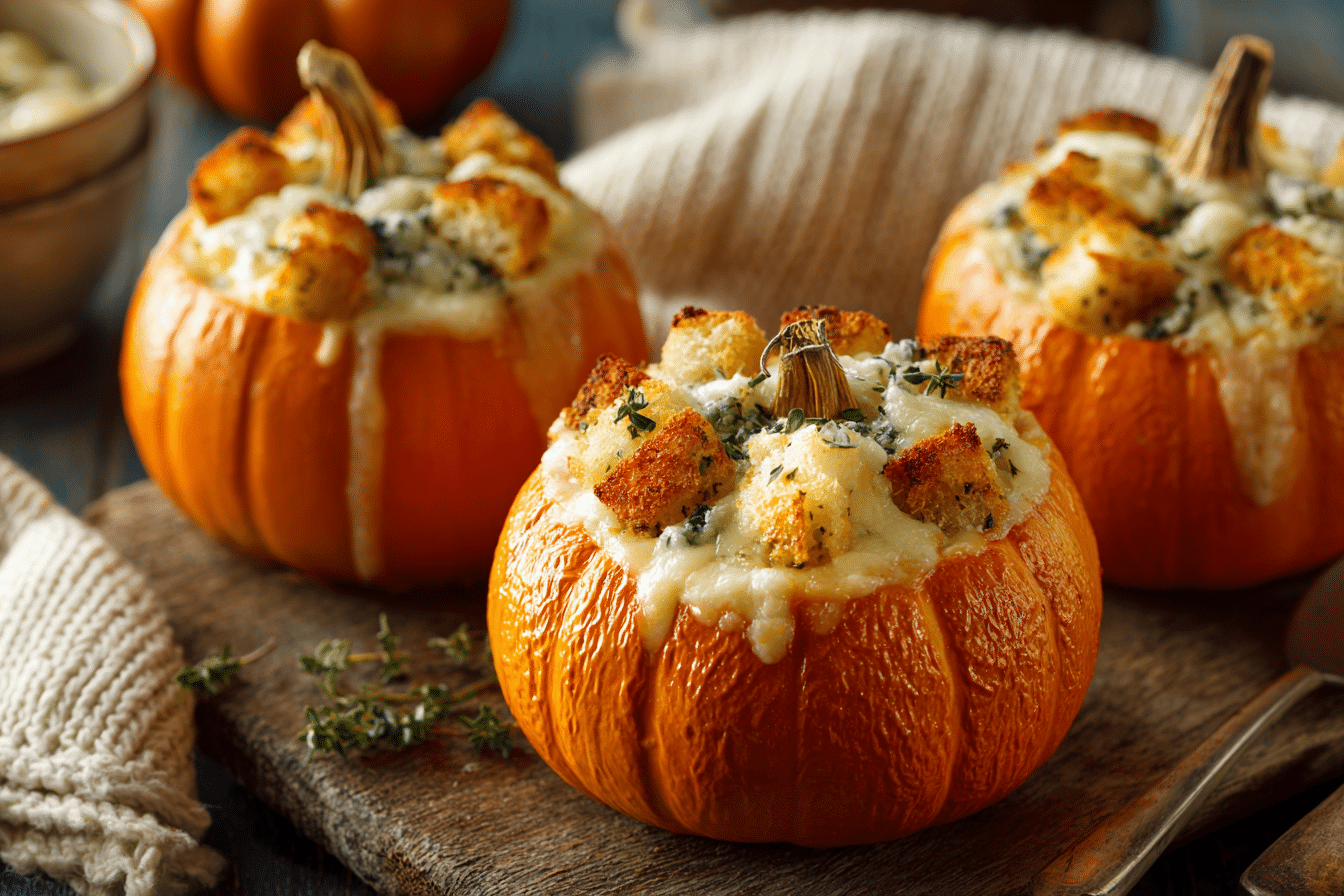 Stuffed Mini Pumpkins – A Savory Thanksgiving Side Dish