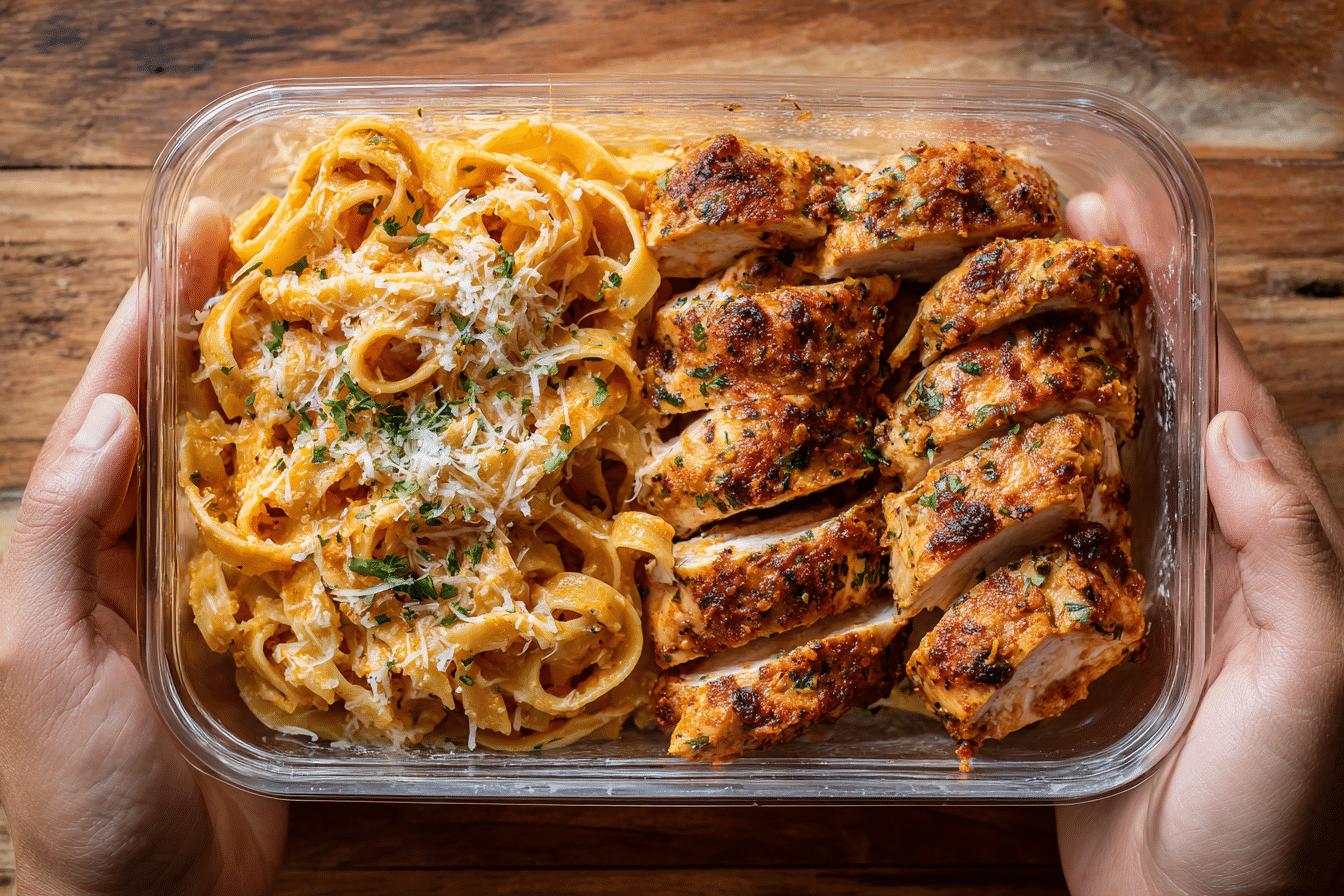 High Protein Grilled Chicken Alfredo Pasta – A Creamy, Muscle-Building Classic