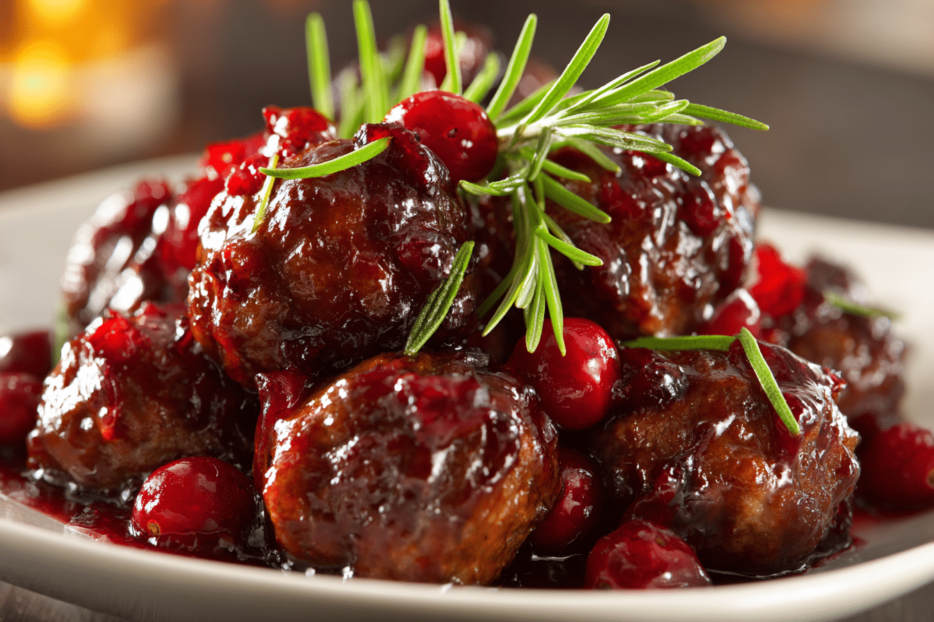 Quick Christmas Cranberry Meatballs – A Festive Favorite in 30 Minutes