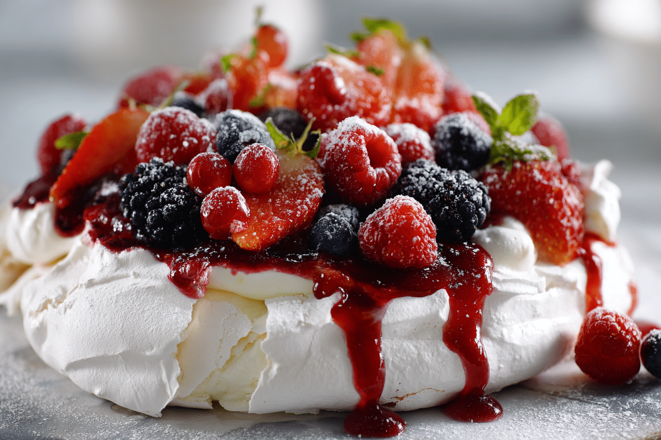 Christmas Pavlova – A Light & Festive Holiday Dessert