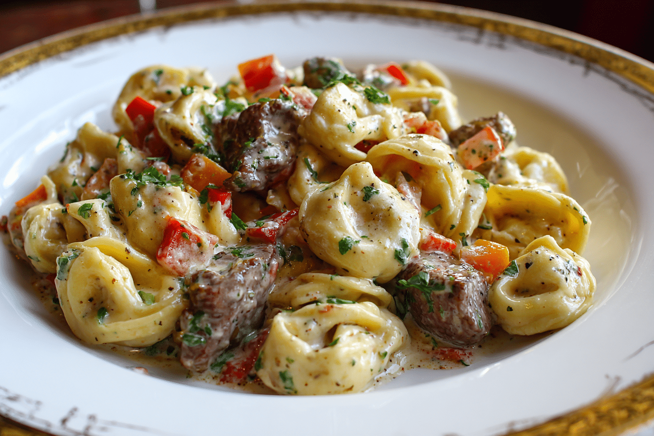 Garlic Steak Tortellini: 25-Minute Rich & Satisfying One-Pan Dinner