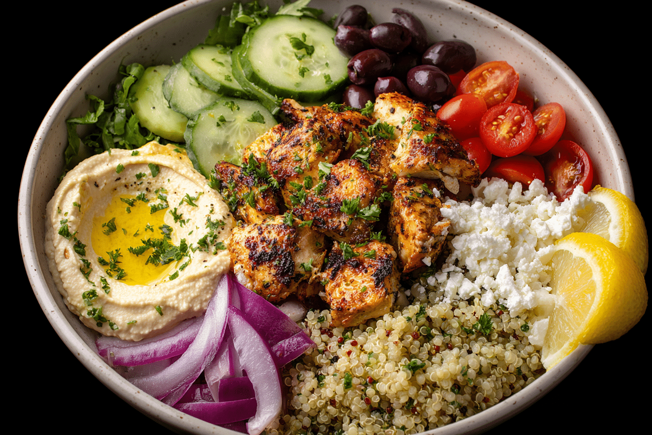 Mediterranean Chicken Bowl – Fresh, Flavorful & Meal Prep Friendly